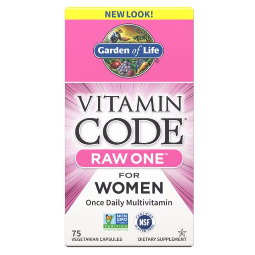 GARDEN OF LIFE - Vitamin Code RAW ONE for Women - 75 веган капсули